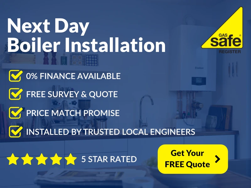 next day boiler installation